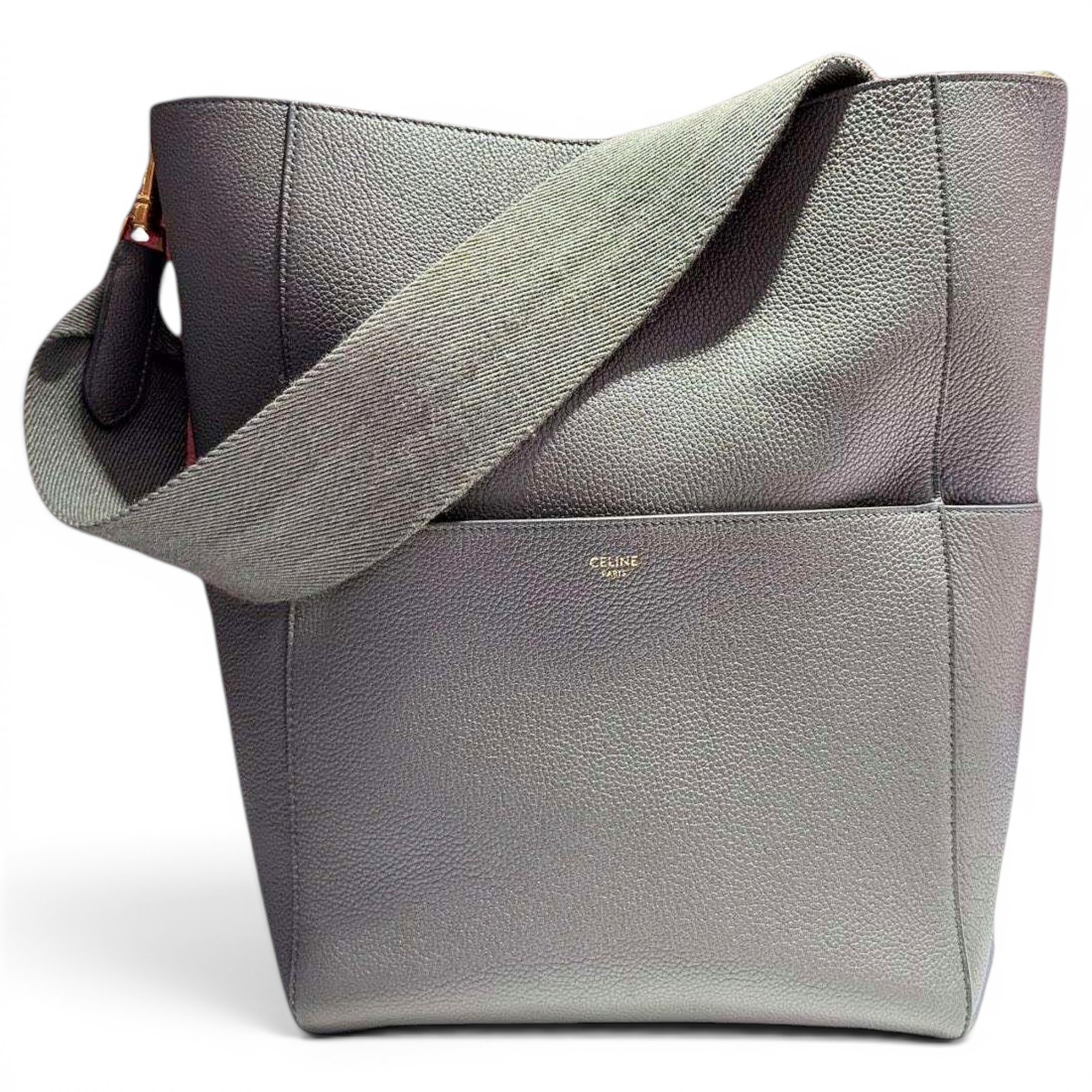 Seau Sangle leather handbag