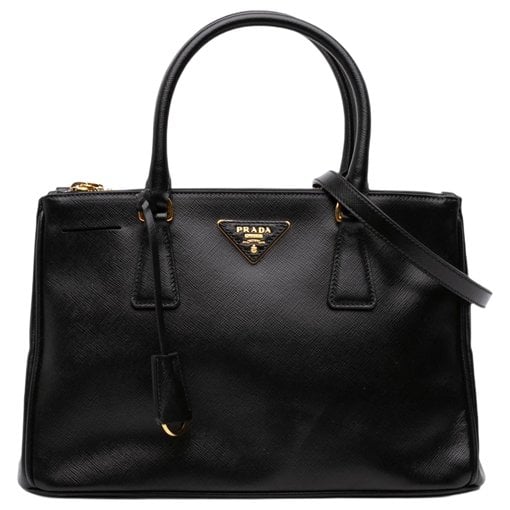 Double leather satchel