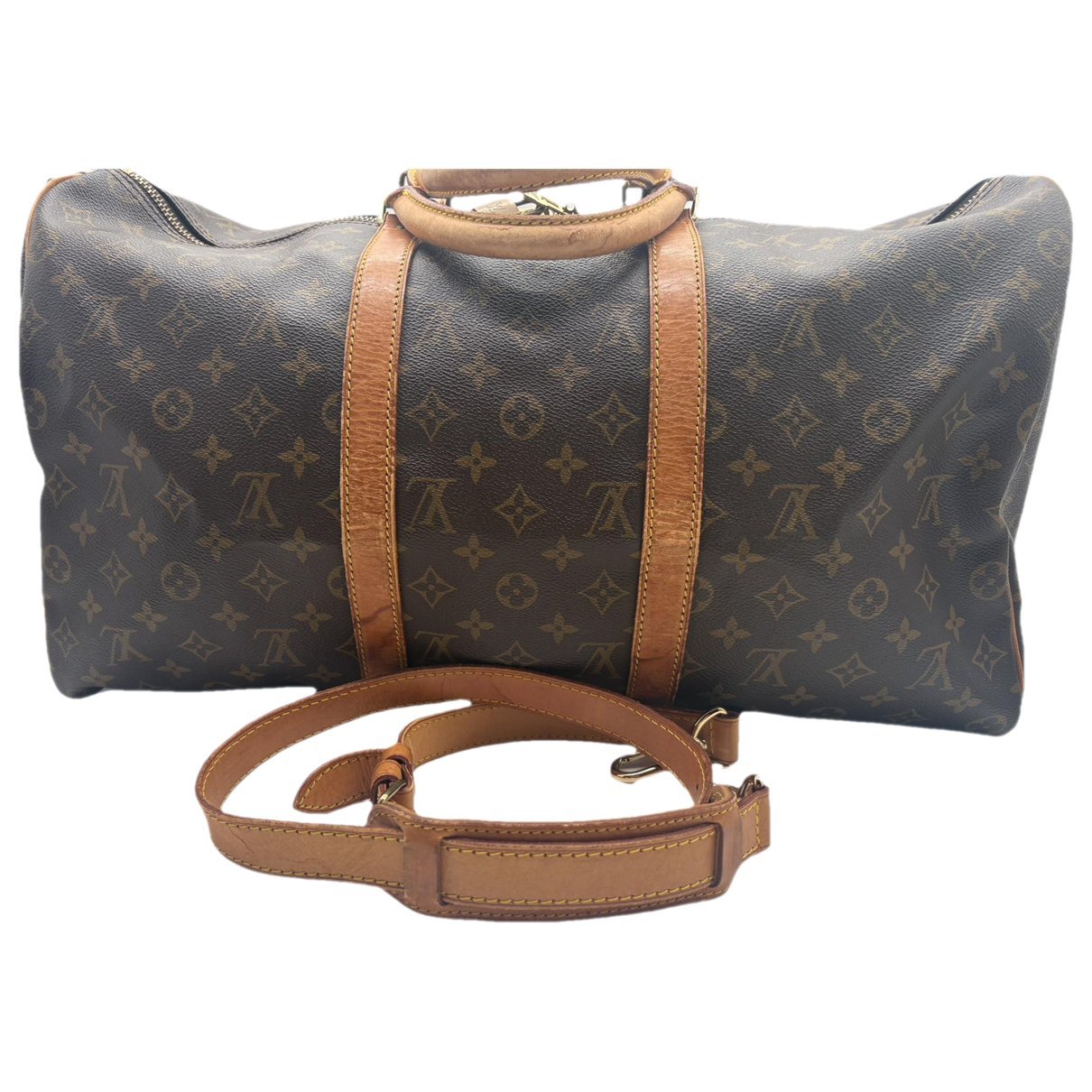 Louis Vuitton Keepall cloth travel bag