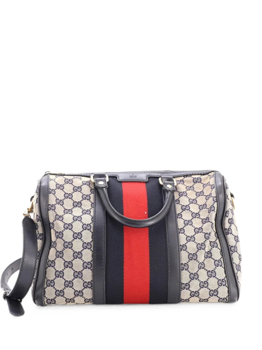 Vintage Web Boston Bag GG Canvas Medium satchel