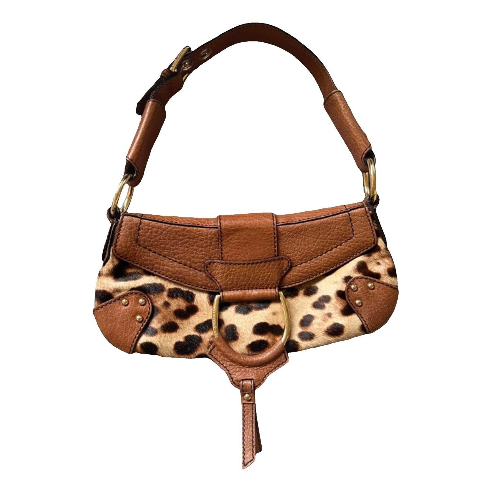 Leather clutch bag