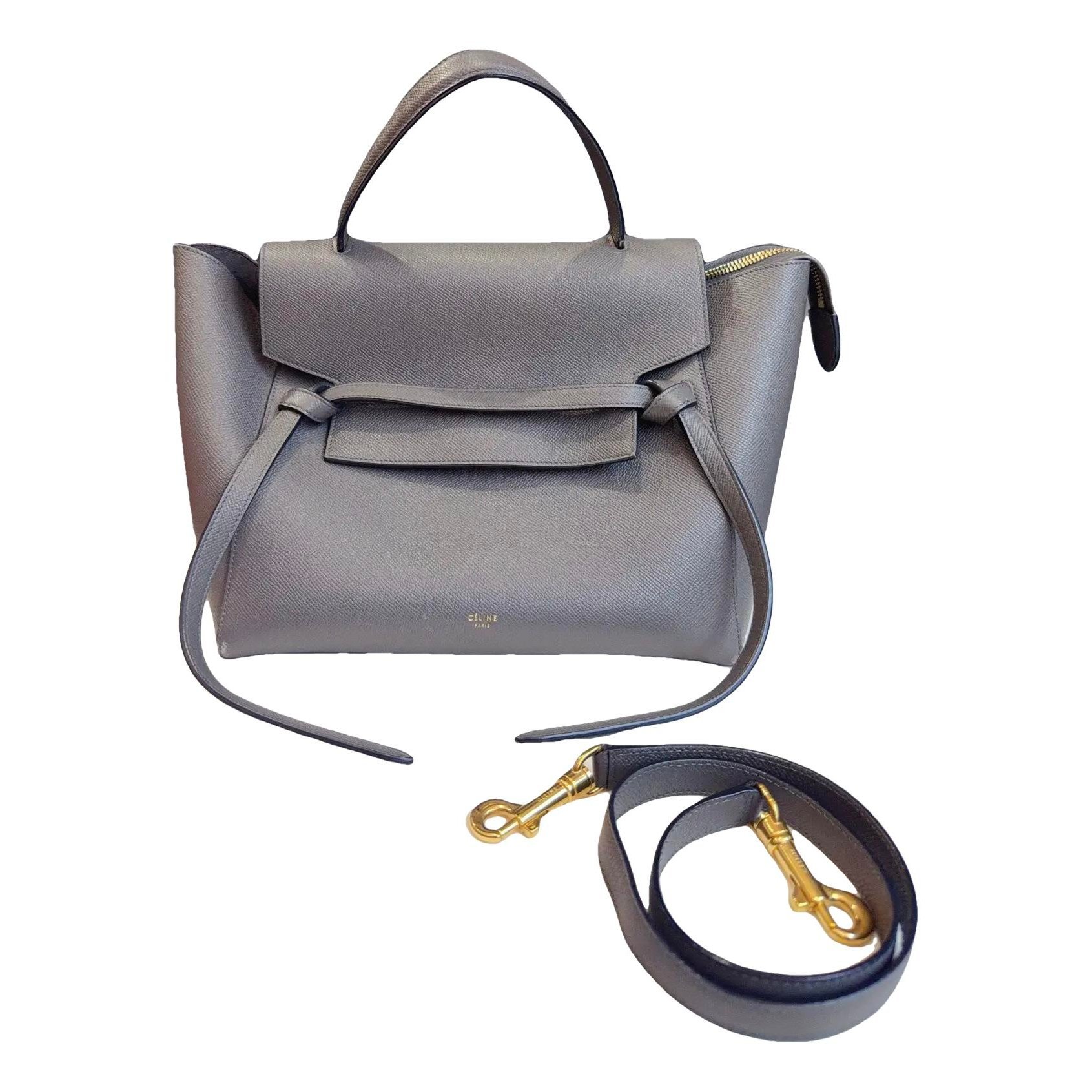 Belt leather handbag