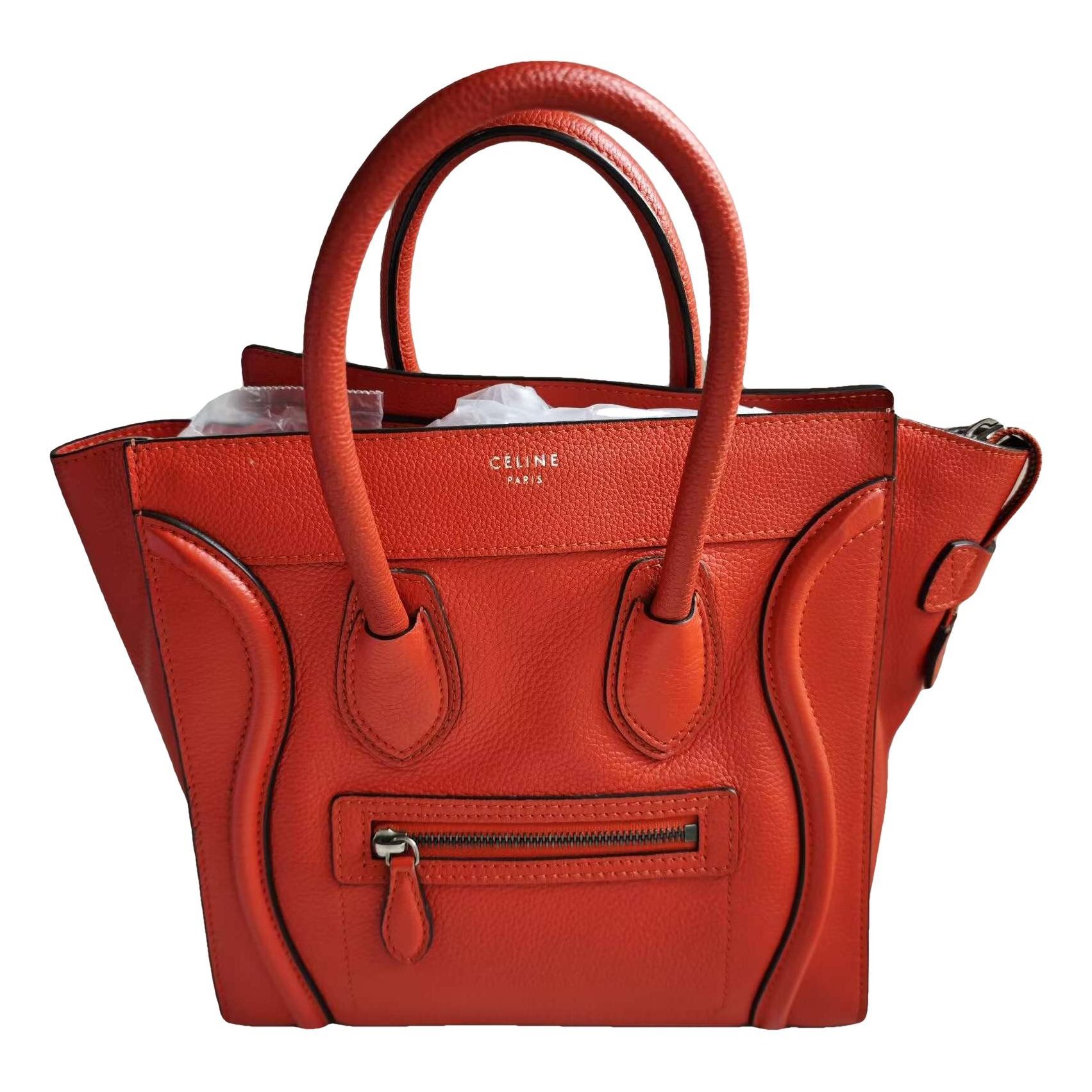 Luggage leather handbag