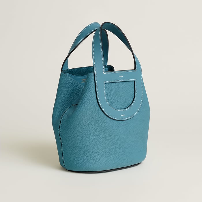 New Bleu Jean Bolsa Hermès In-the-loop 18 Stitch