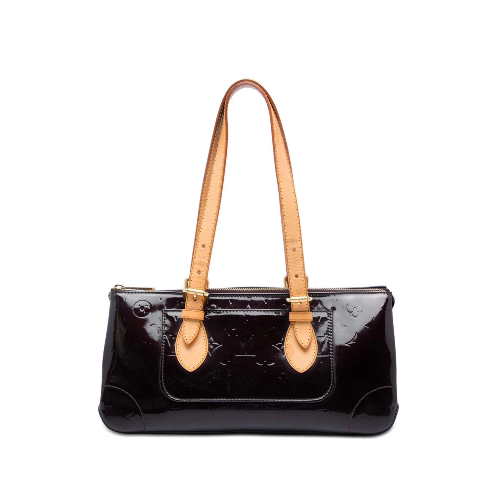 Rosewood leather handbag