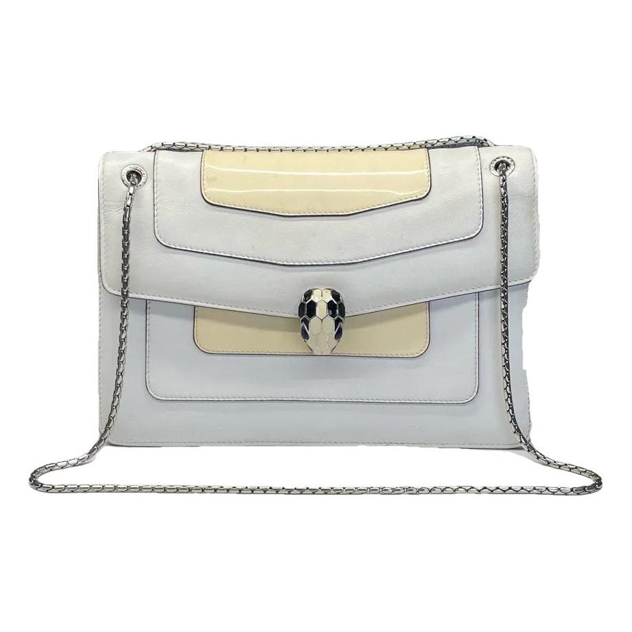 Serpenti leather handbag