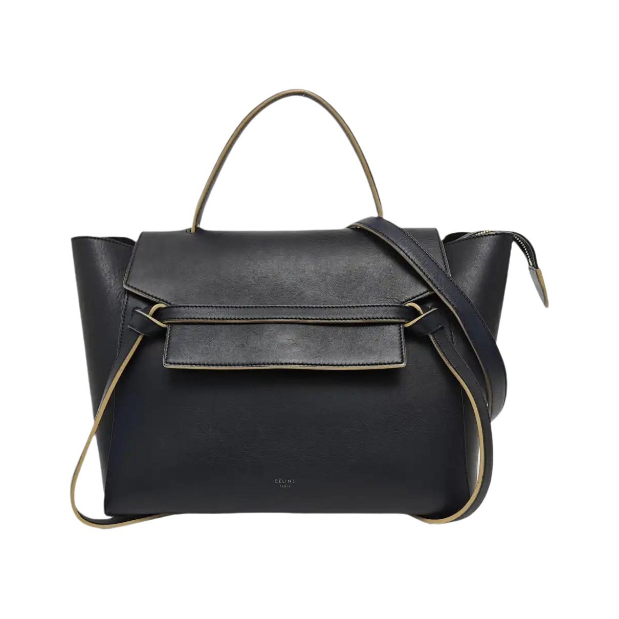 Belt leather handbag