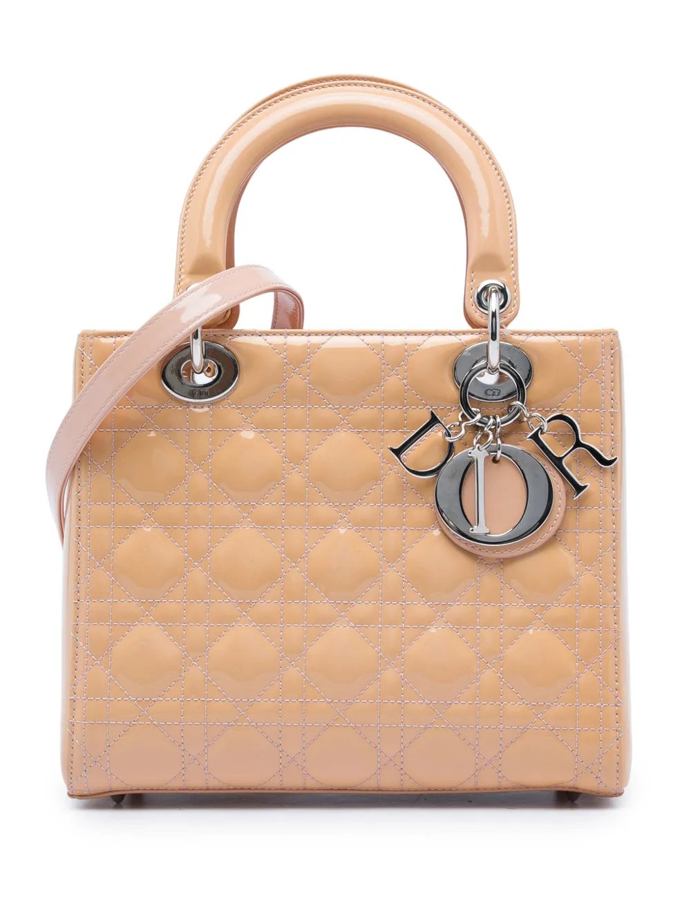 2014 Medium Patent Cannage Lady Dior satchel