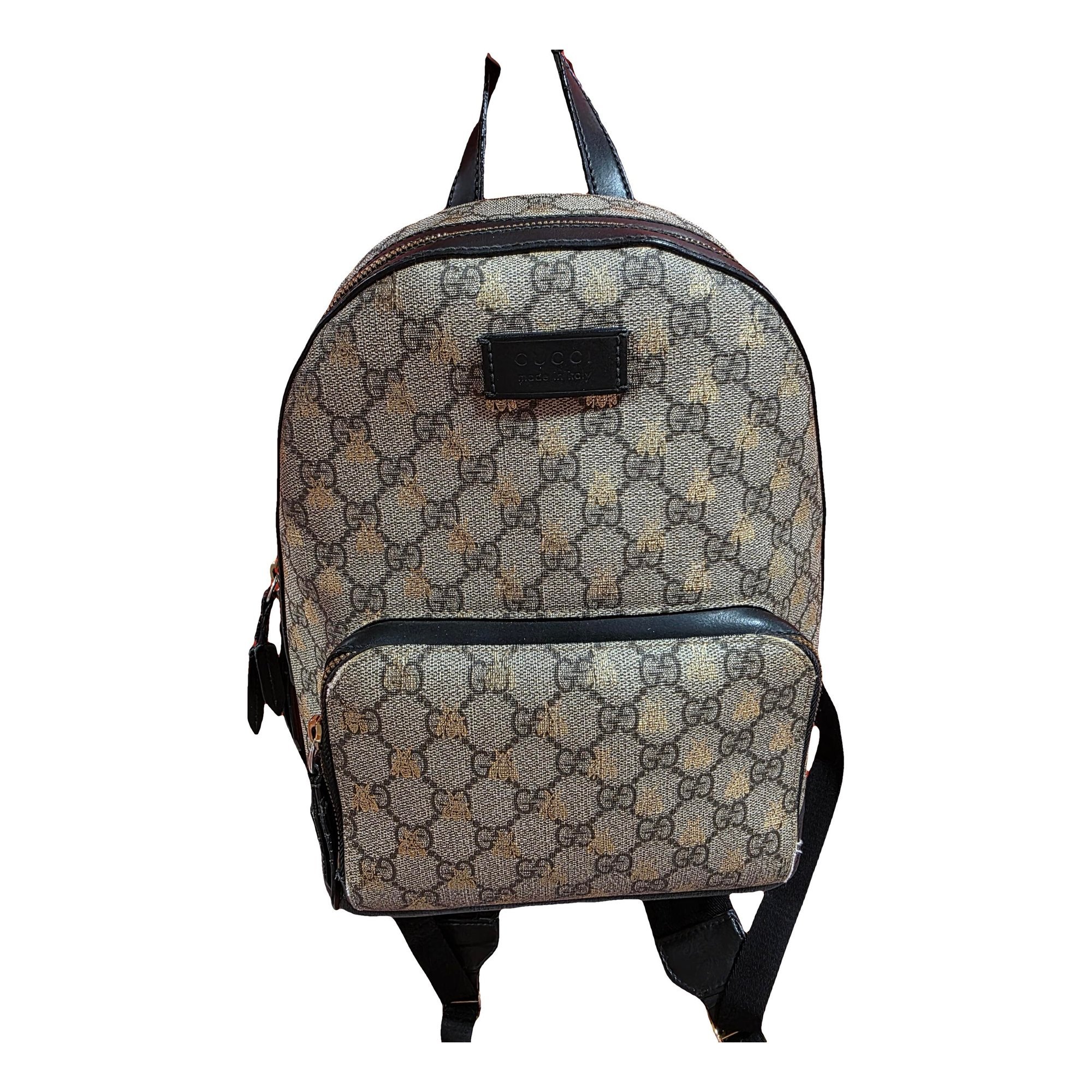Leather backpack