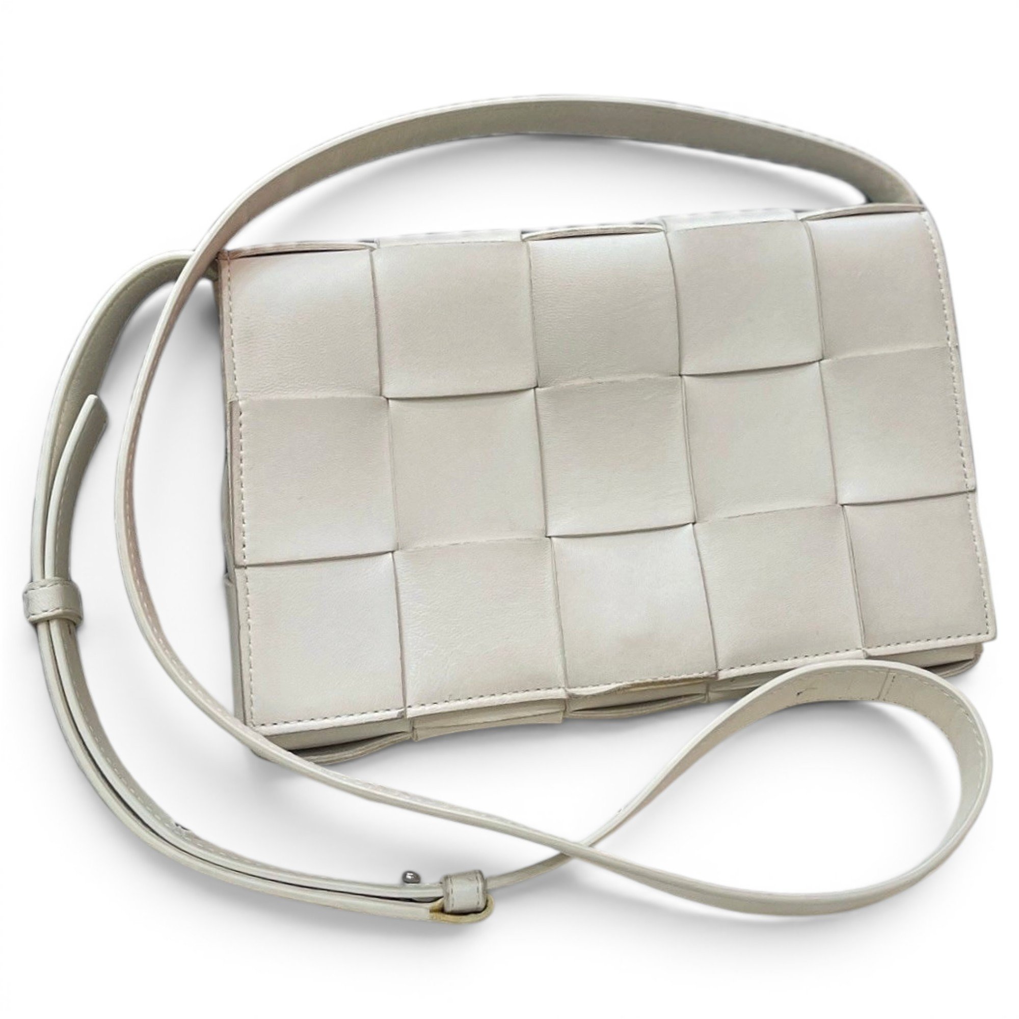 Cassette leather handbag