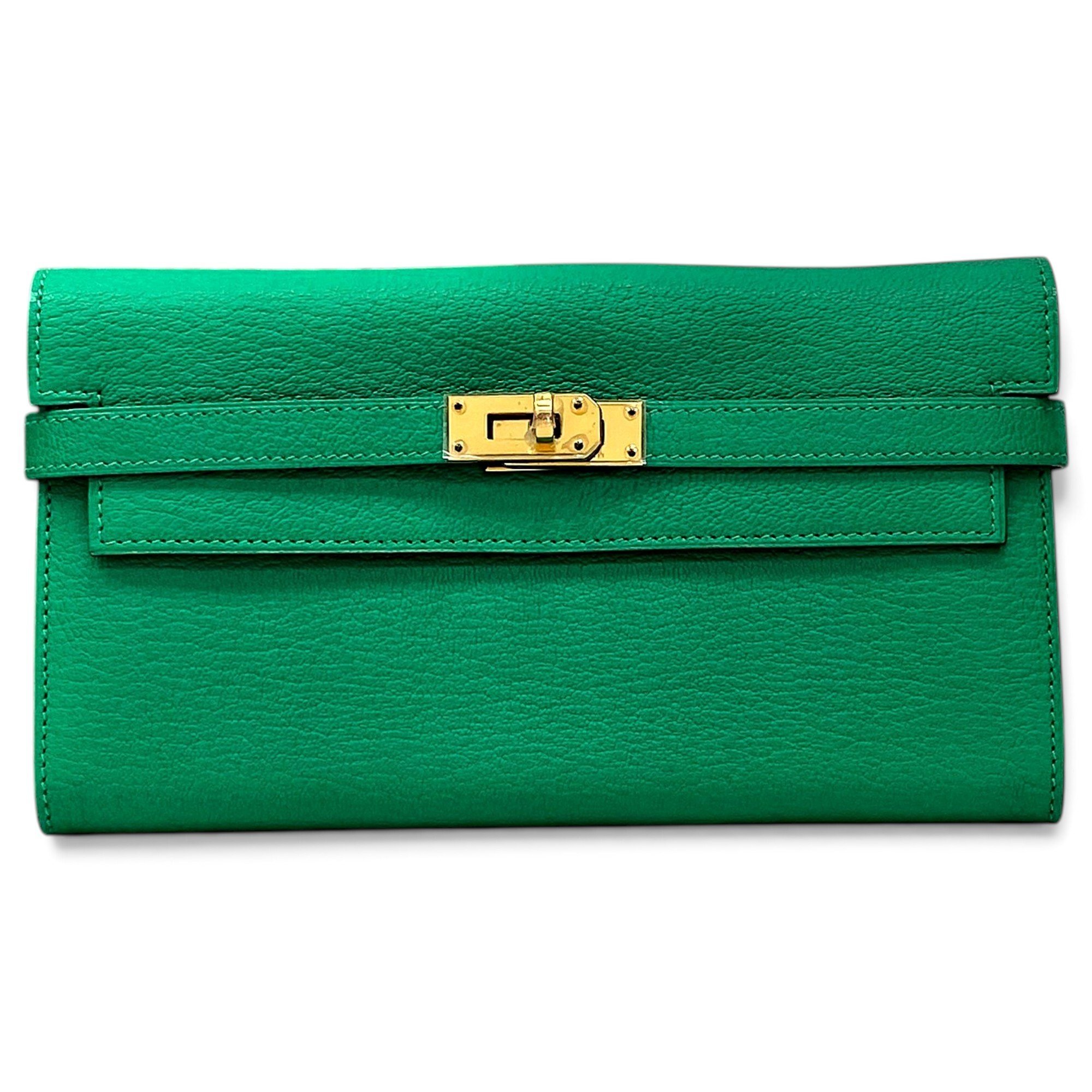 Kelly to go leather clutch bag