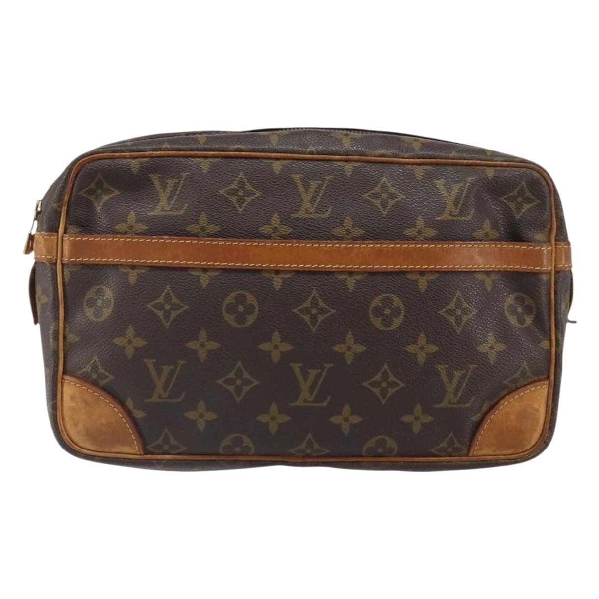 Leather clutch bag