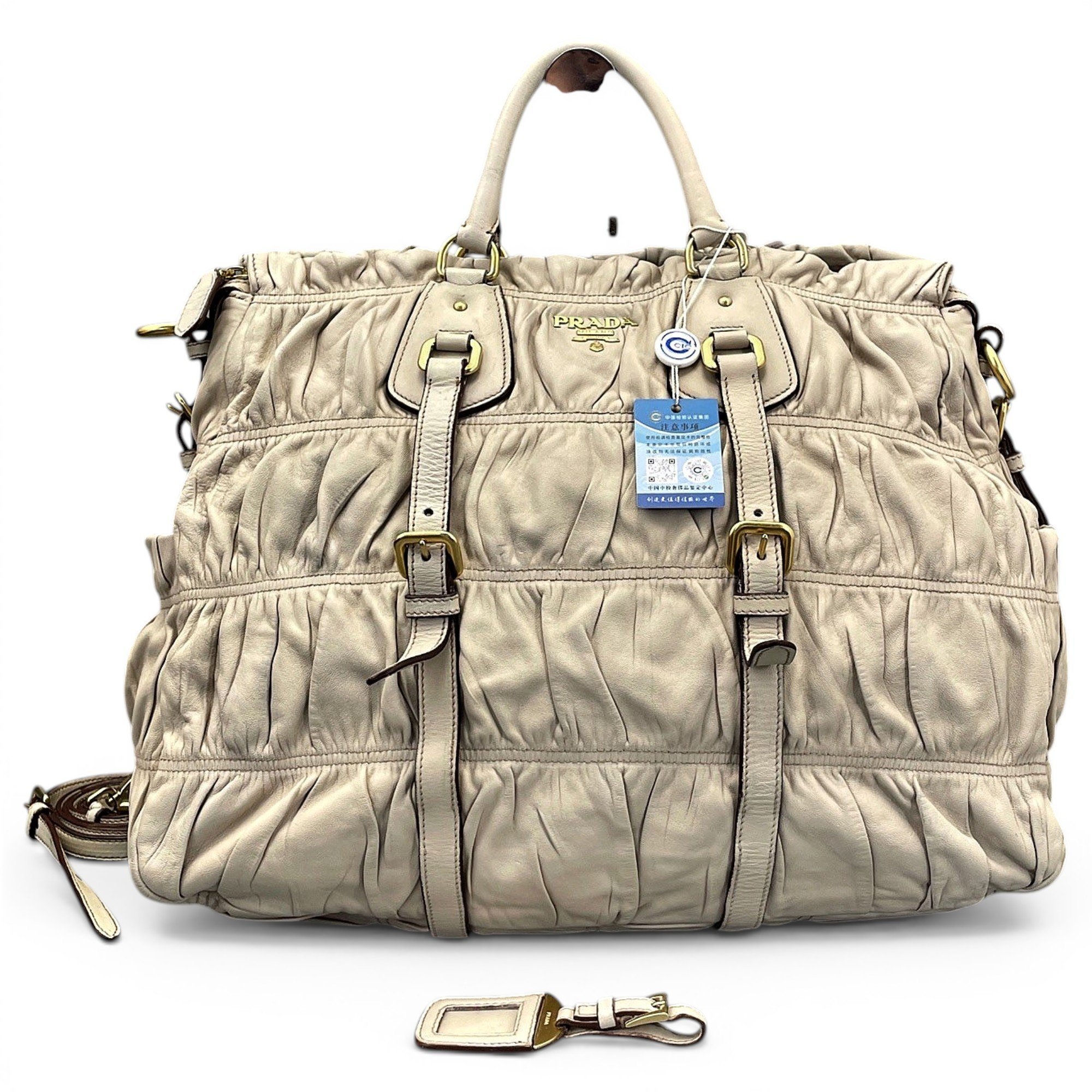 Leather bowling bag