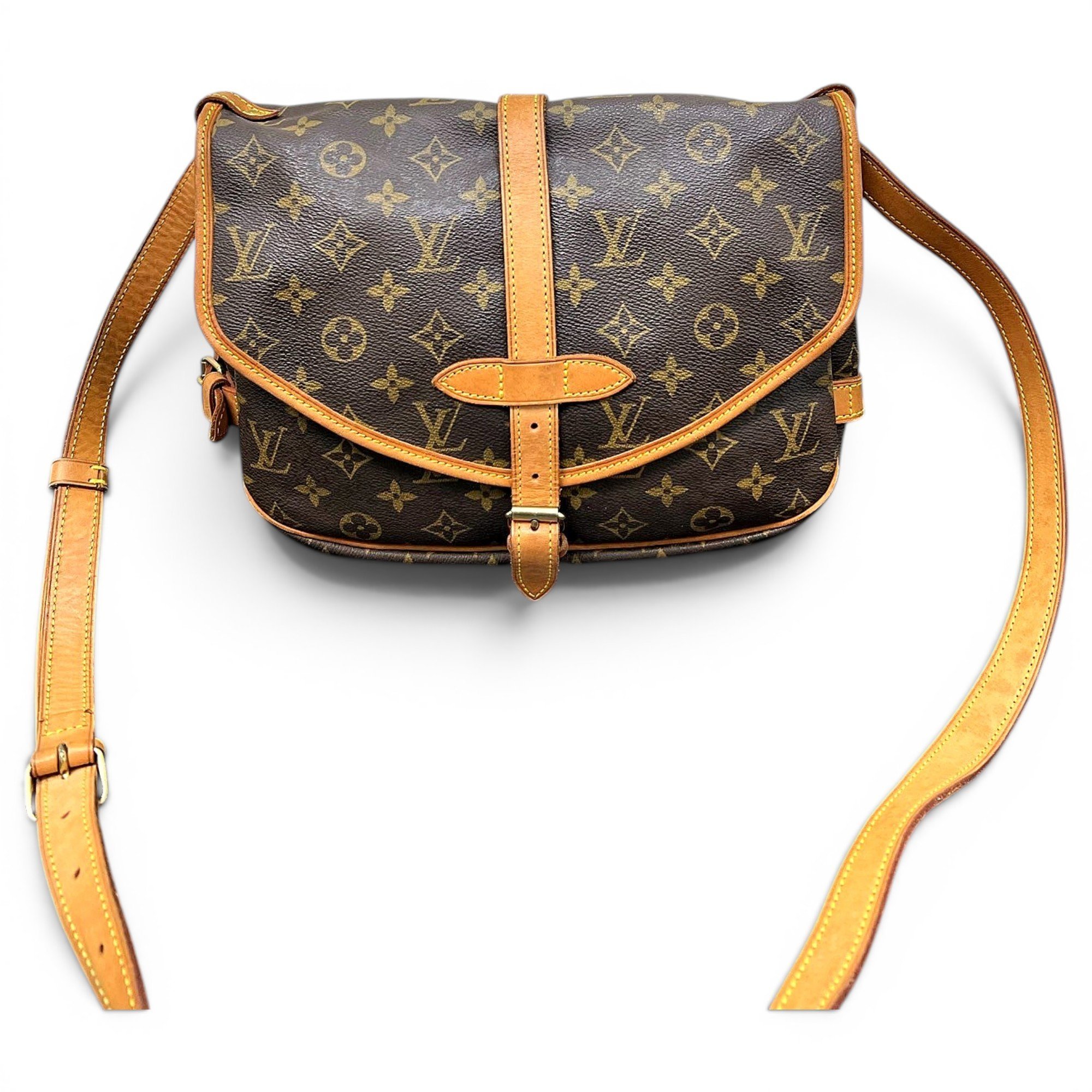 Cartouchière leather crossbody bag