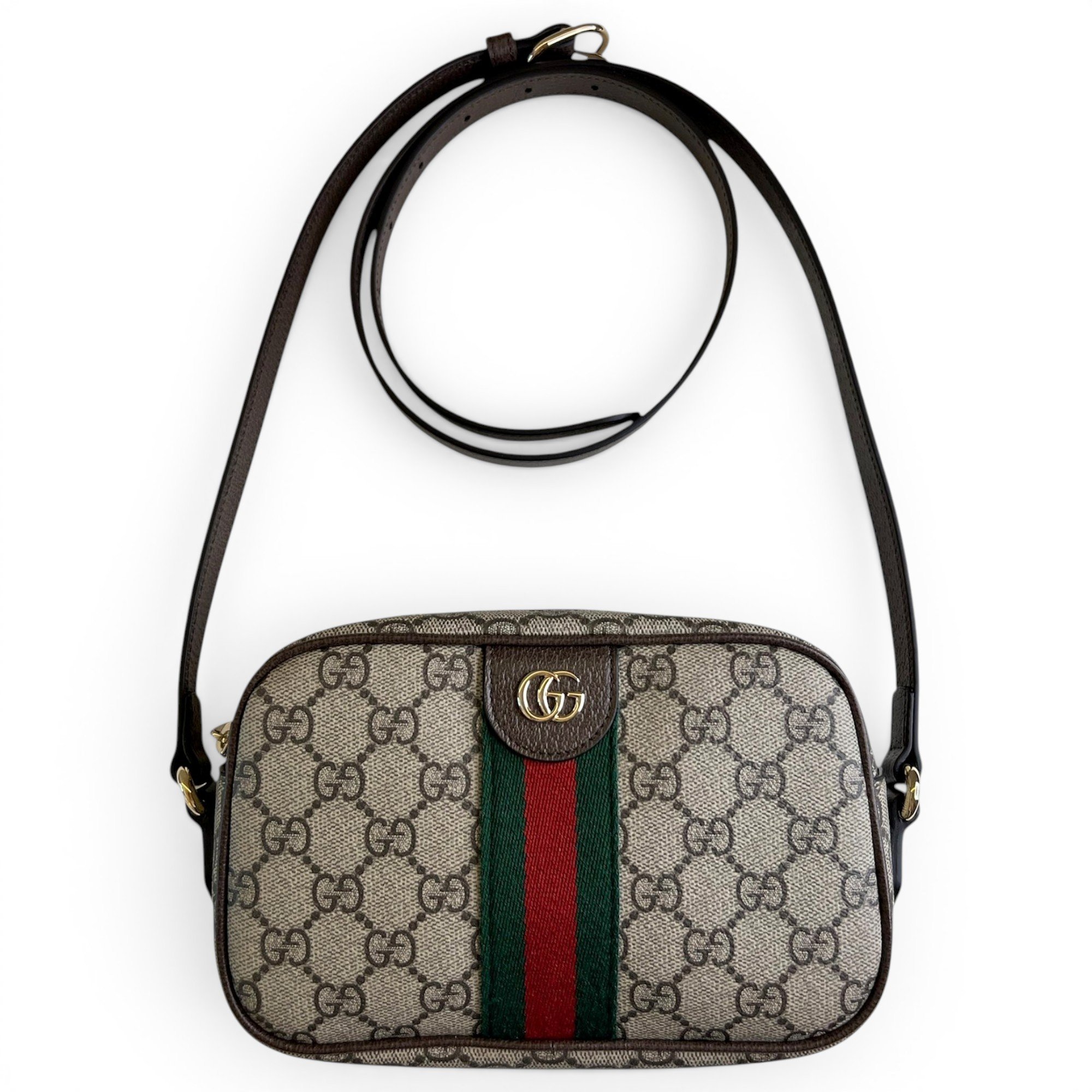 Ophidia leather crossbody bag