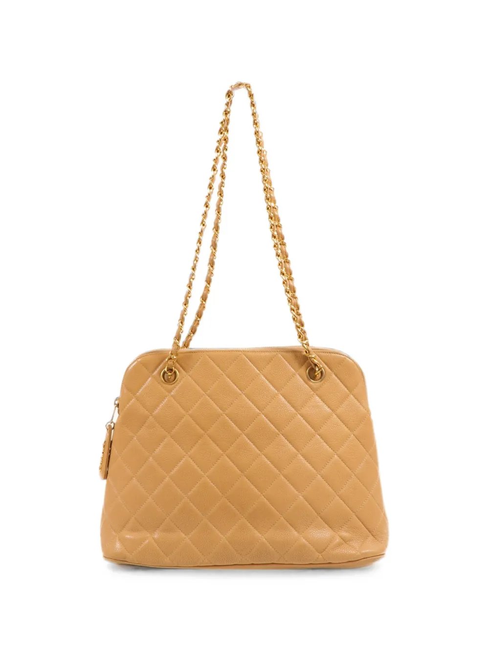 diamond-quilting shoulder bag