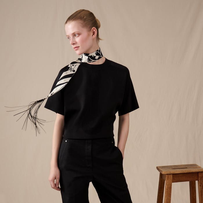 Bouquet Final Leather Fringe Twilly