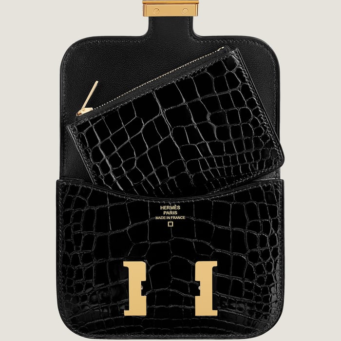 Noir Constance Slim Wallet