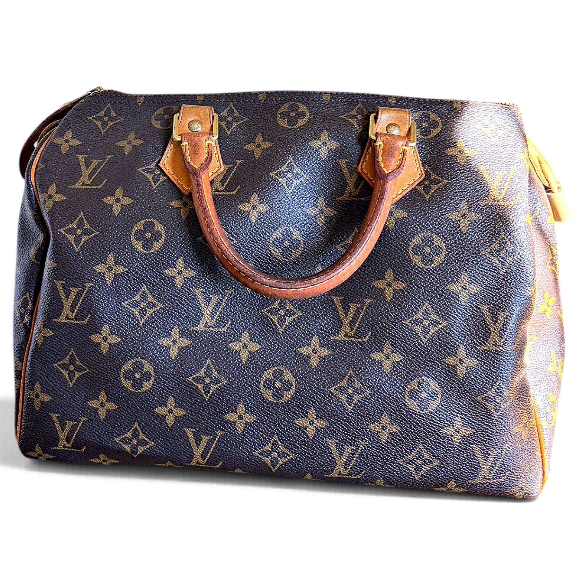 Speedy leather handbag