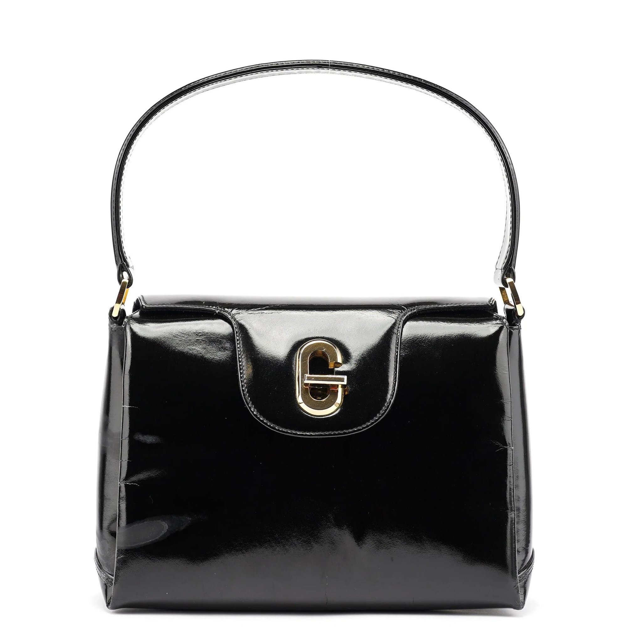 Jackie patent leather handbag
