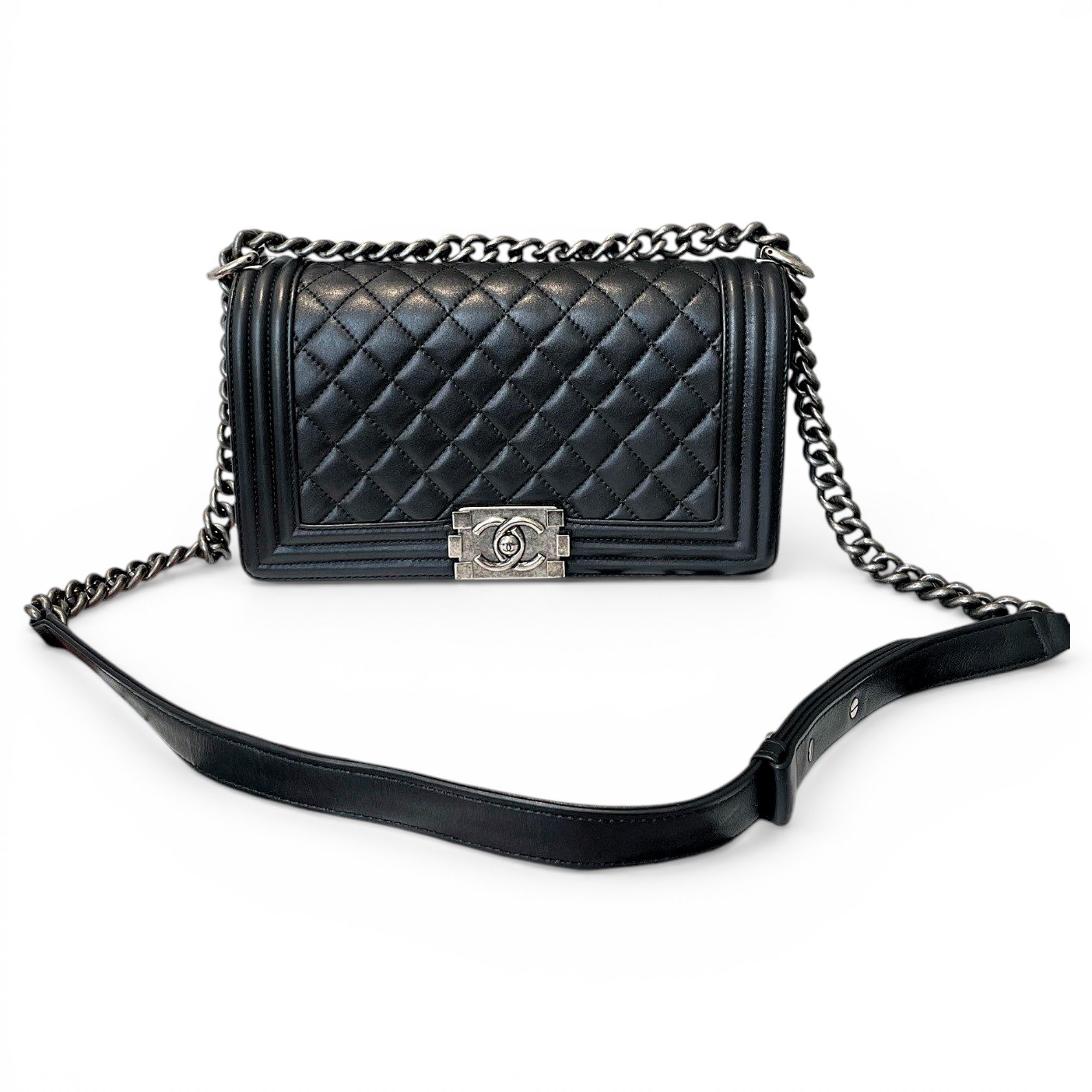 Boy leather crossbody bag