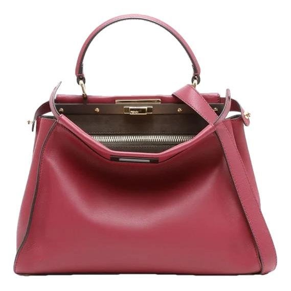 Peekaboo leather handbag