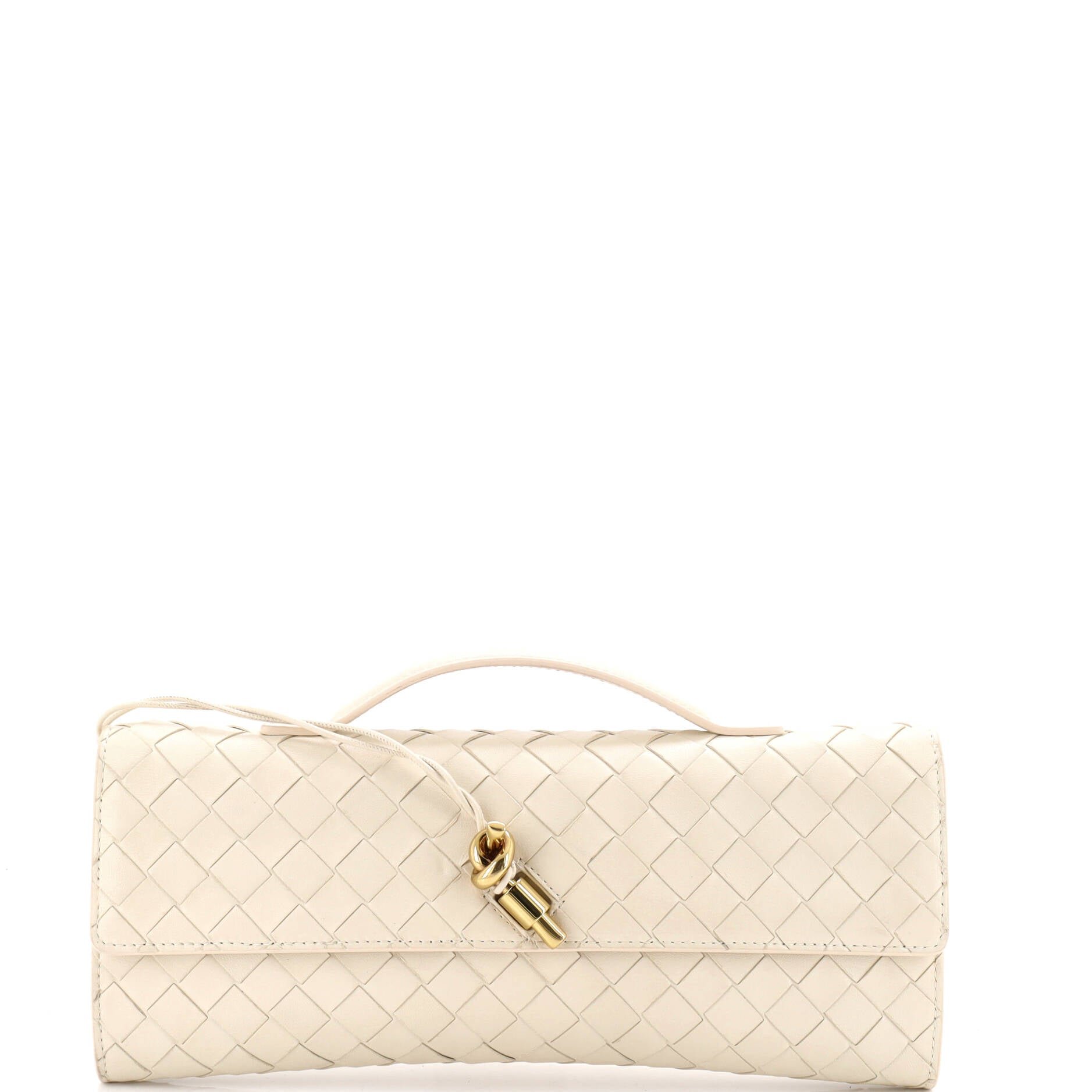 Andiamo Top Handle Clutch Intrecciato Nappa Long