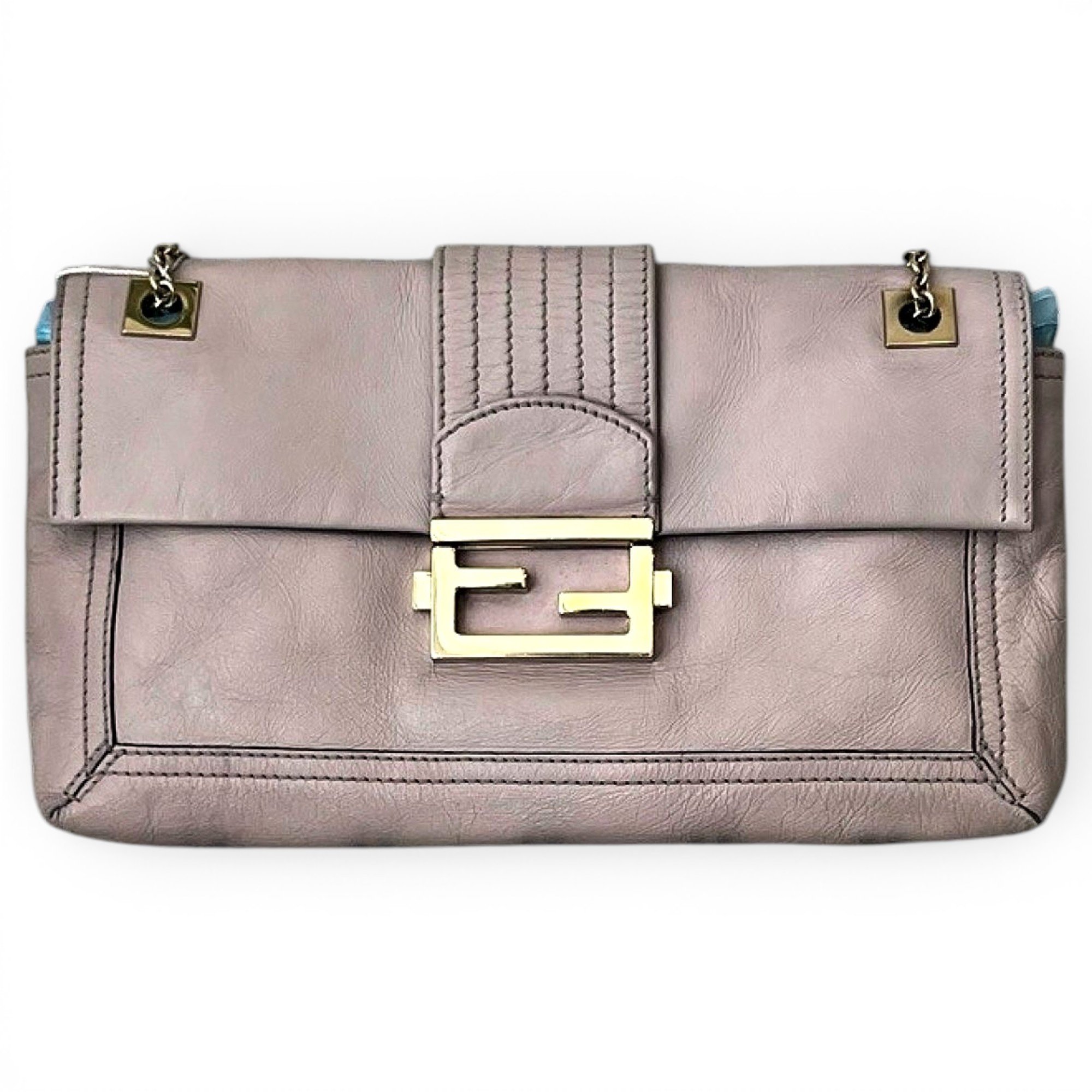 Baguette leather handbag