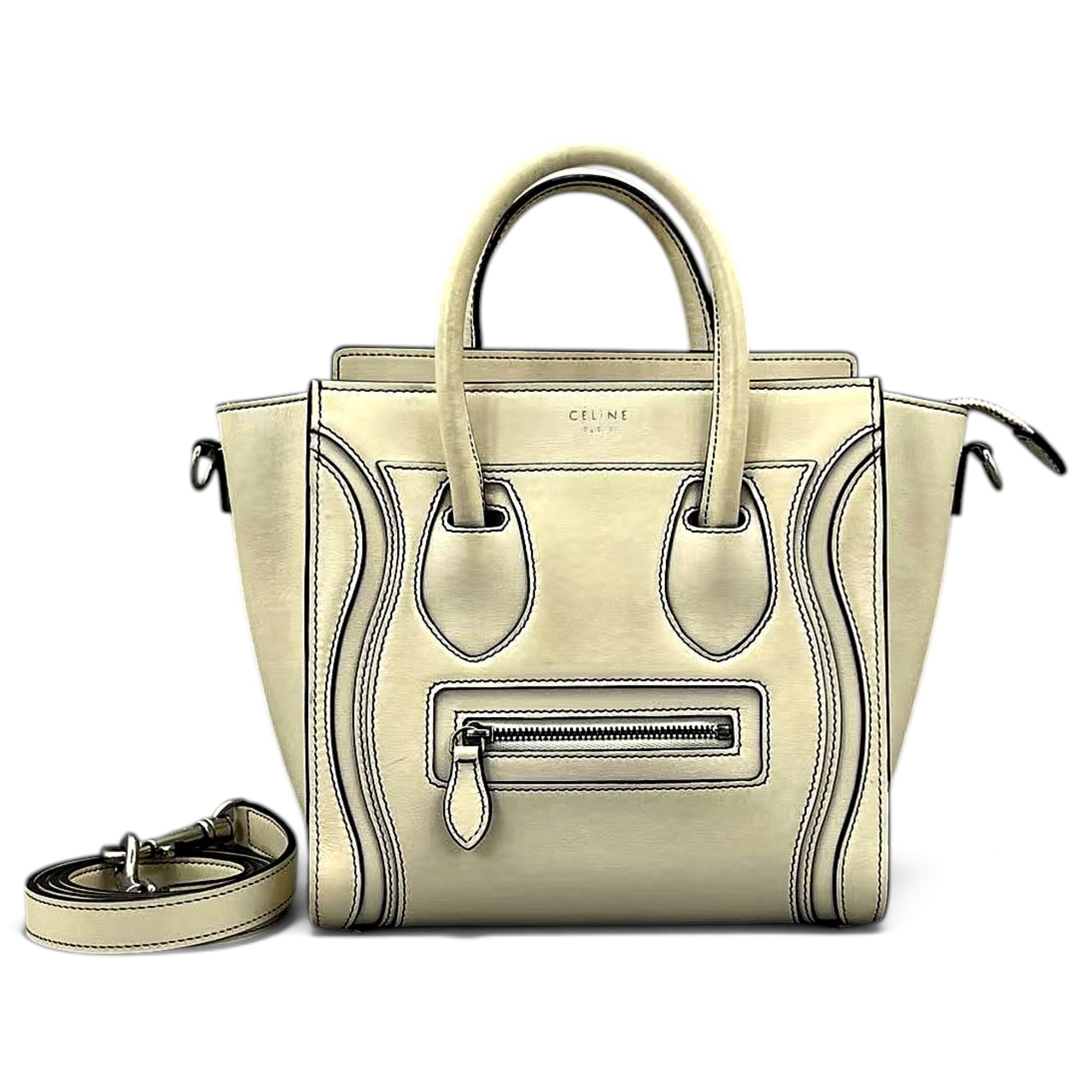 Luggage leather tote