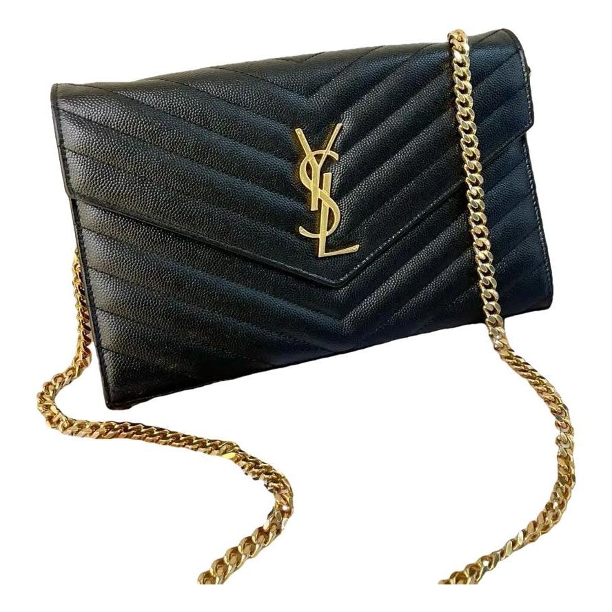 Portefeuille enveloppe leather handbag