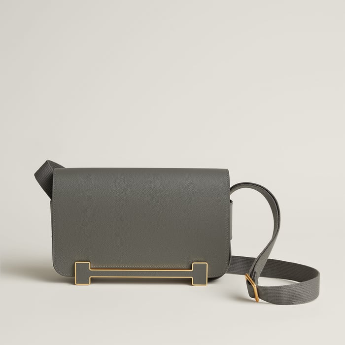 邁耶灰色 Hermès Geta Slim肩背包