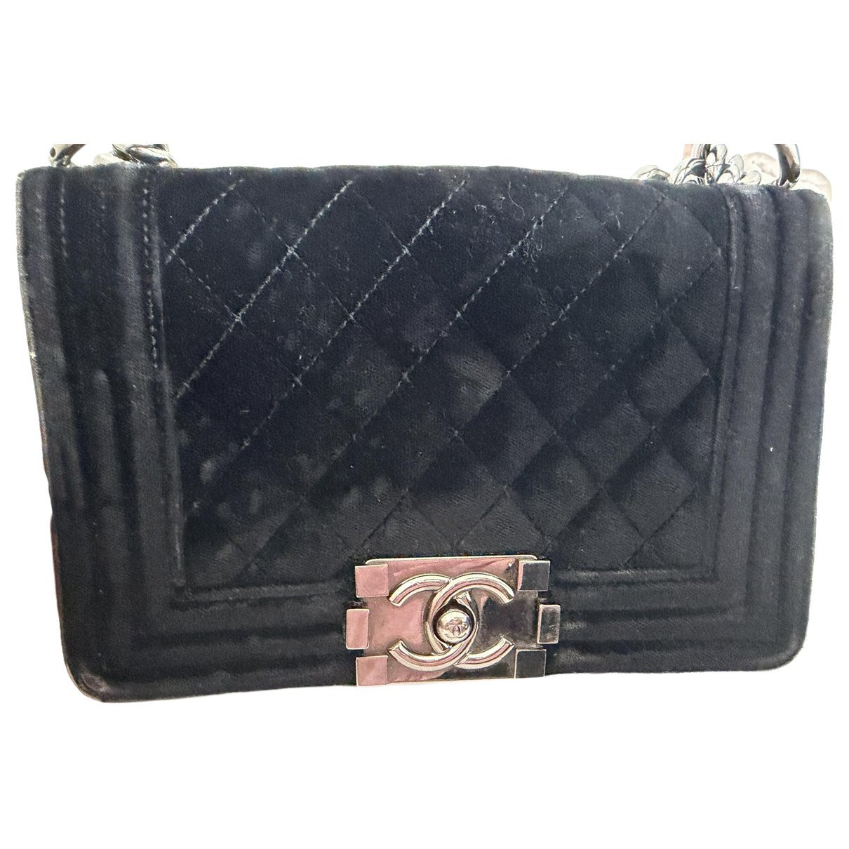 Boy velvet crossbody bag