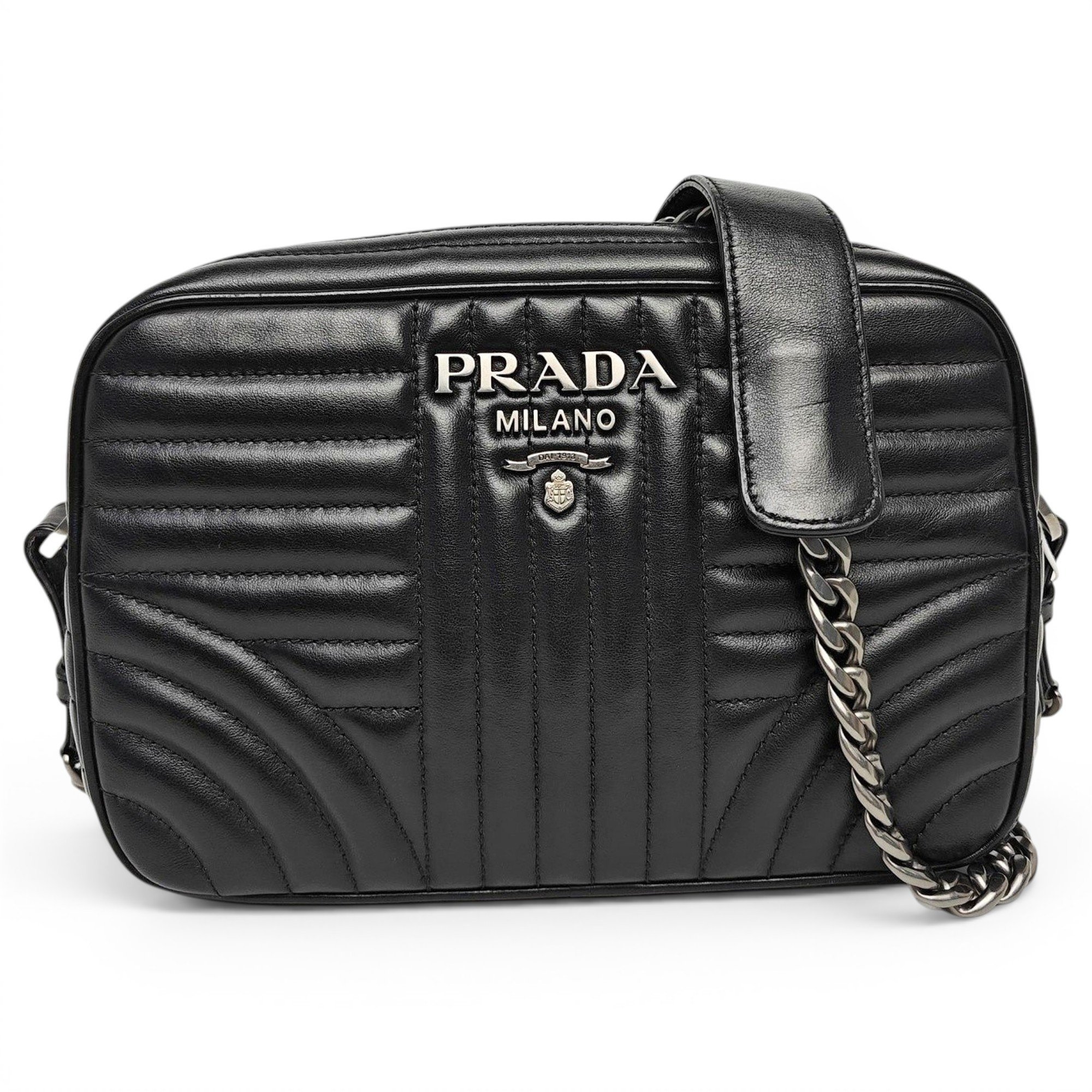 Diagramme leather handbag
