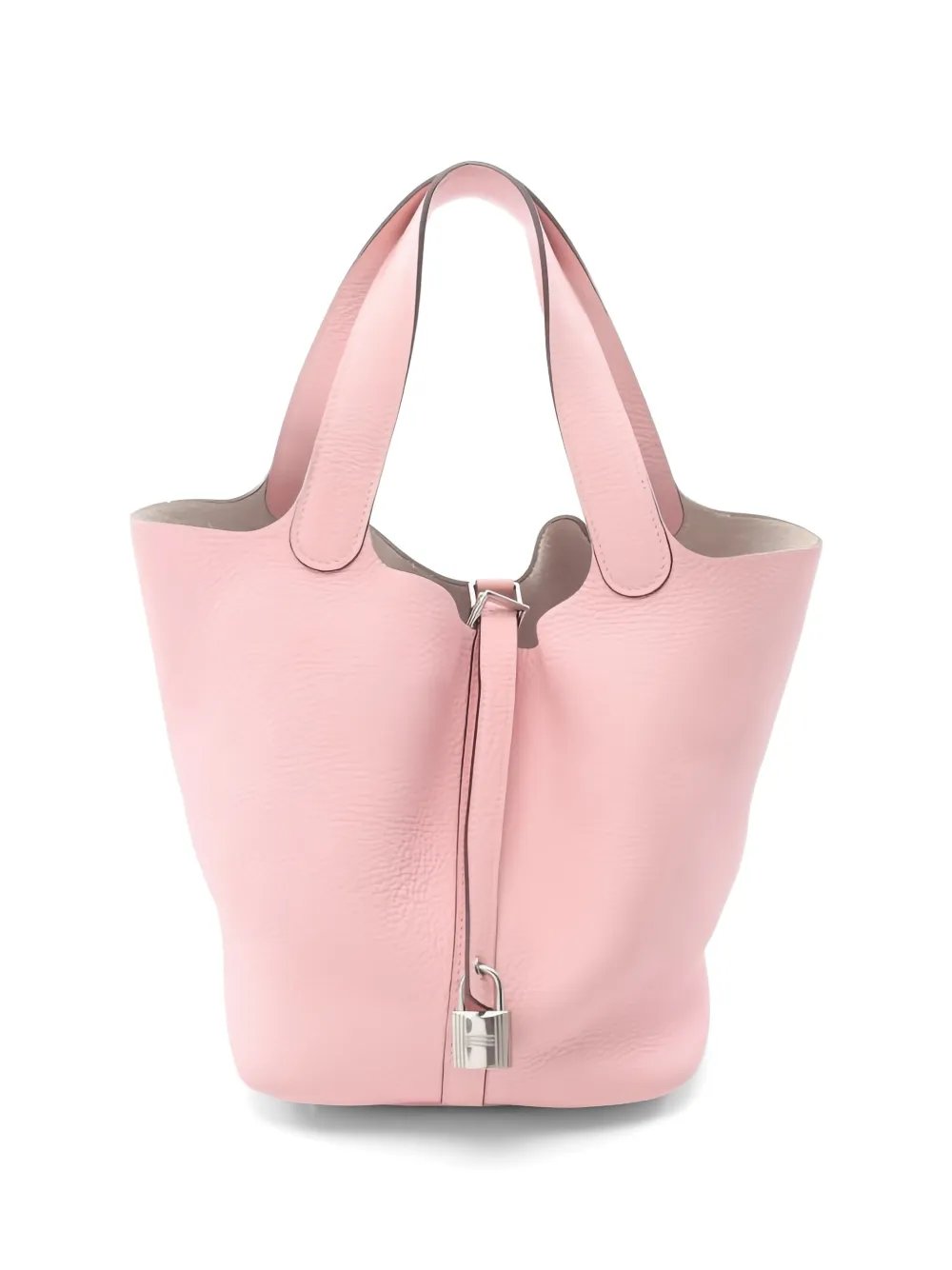 2015 leather lock handbag