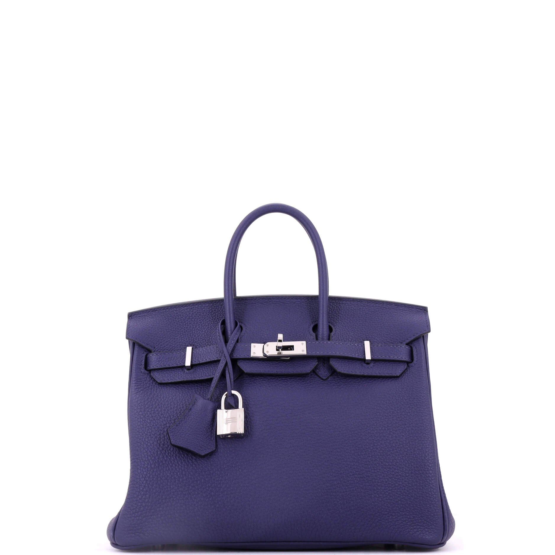Birkin Handbag Bleu Encre Togo with Palladium Hardware 25
