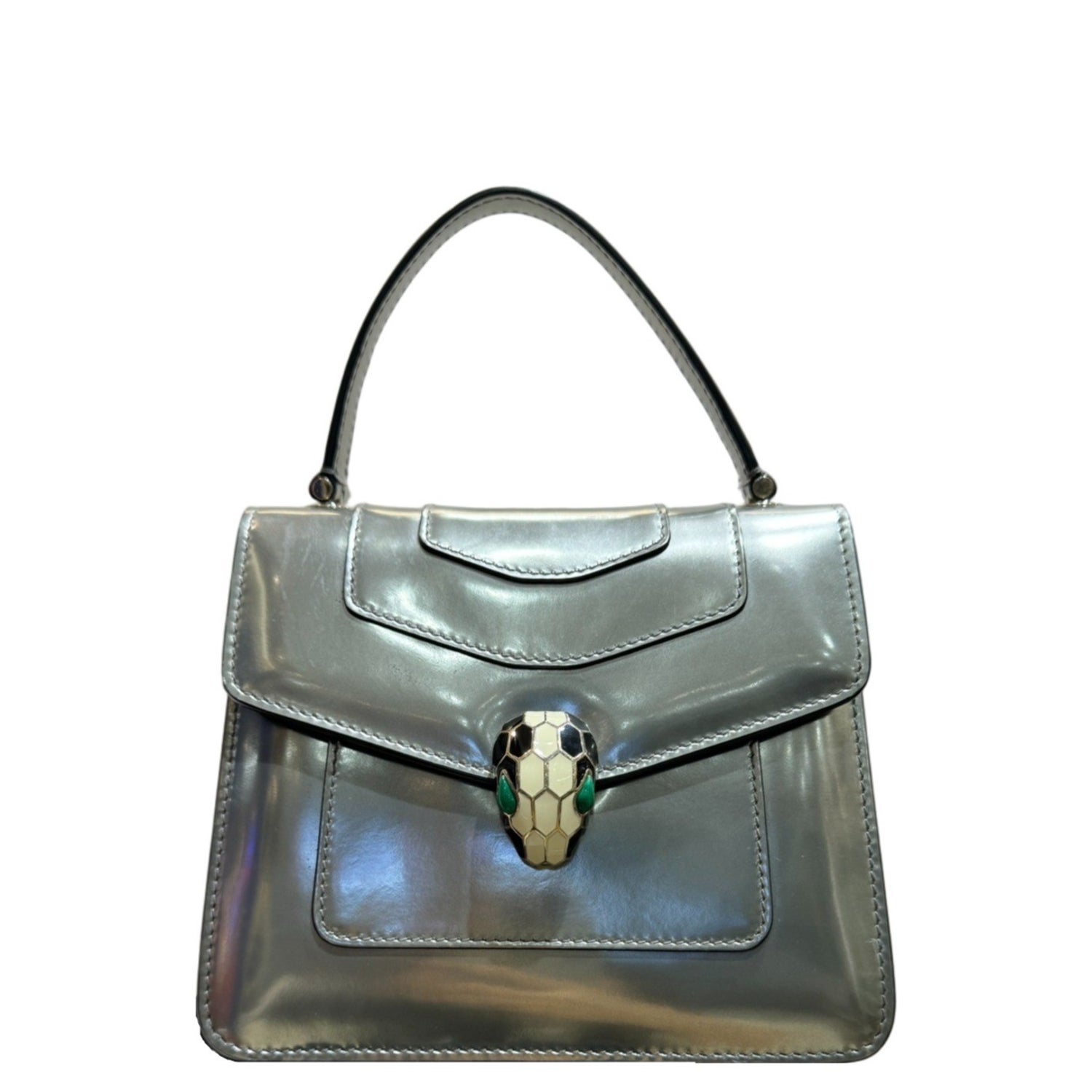 Bvlgari Calfskin Two-Way Bag Medium