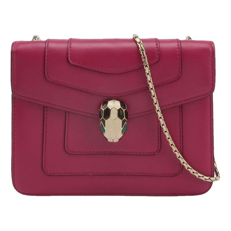 Serpenti leather handbag