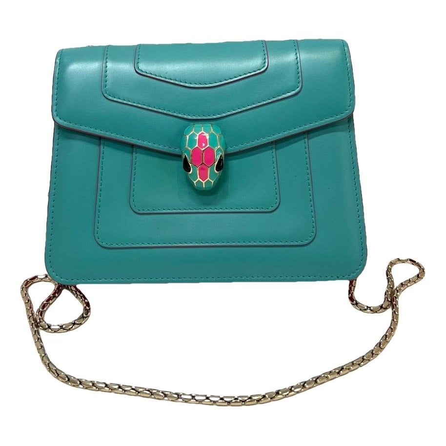 Serpenti leather handbag