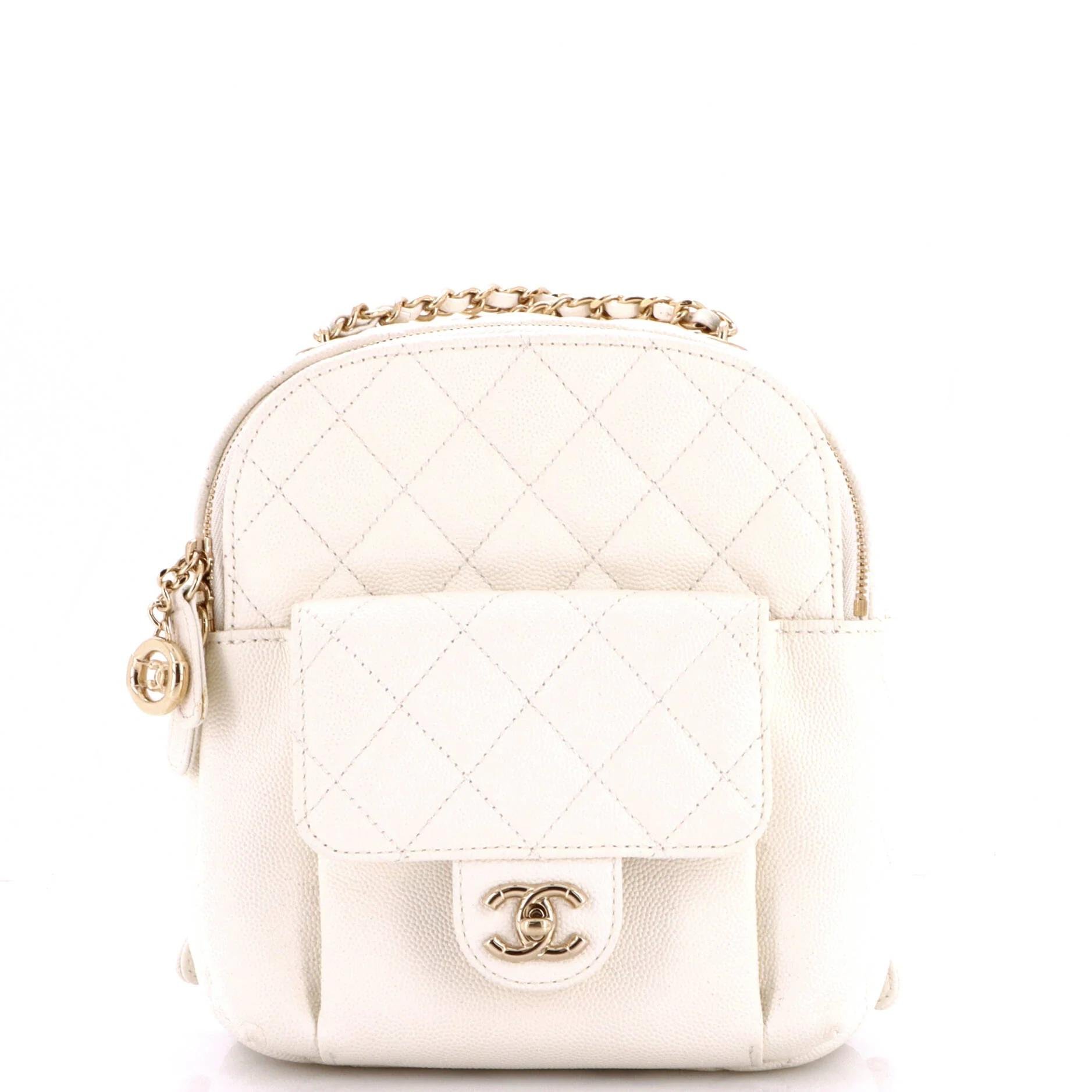 Leather backpack