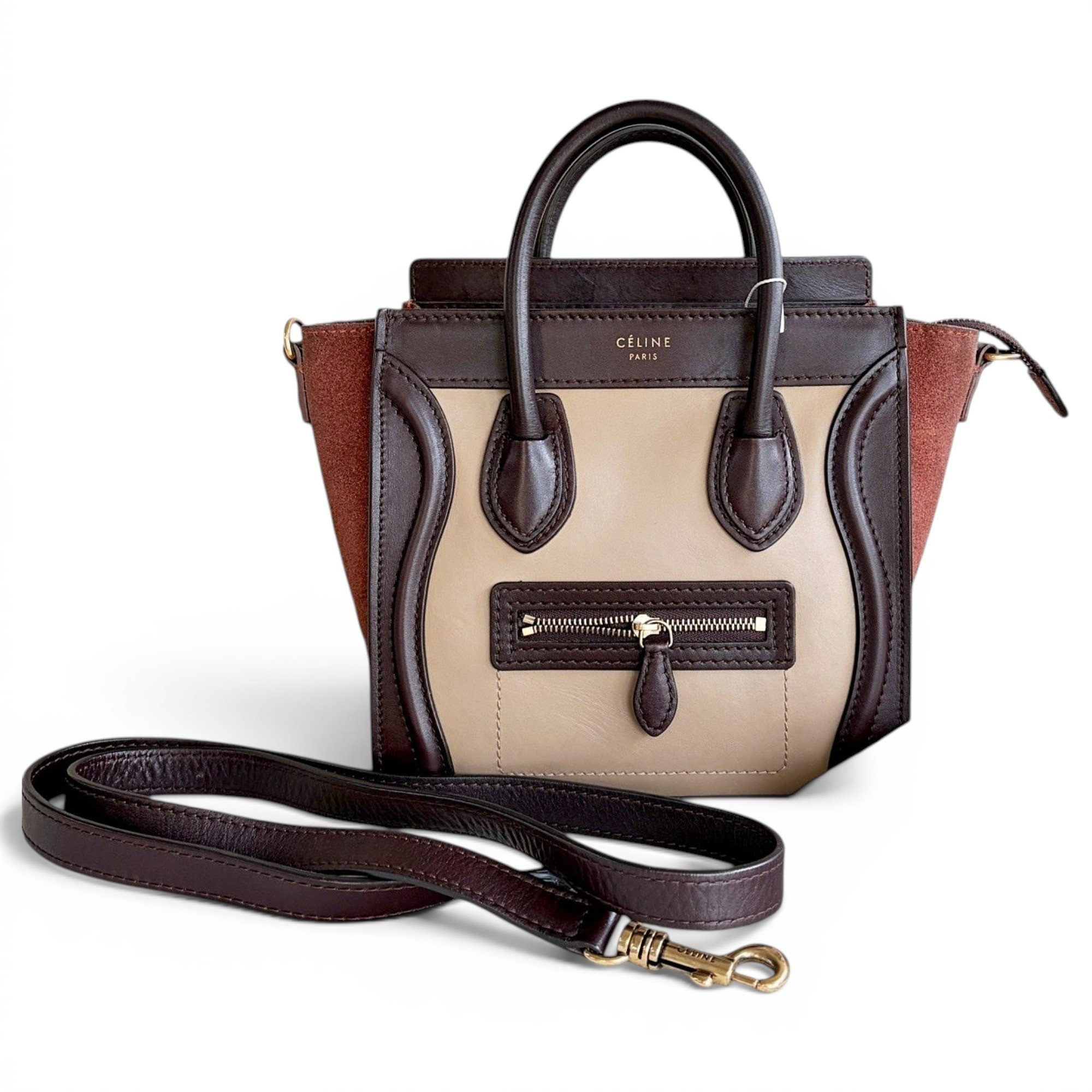 Luggage leather handbag
