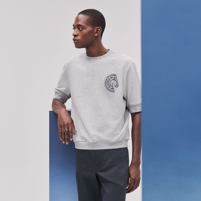 Gris Clair T-shirt With Clou De Selle Detail
