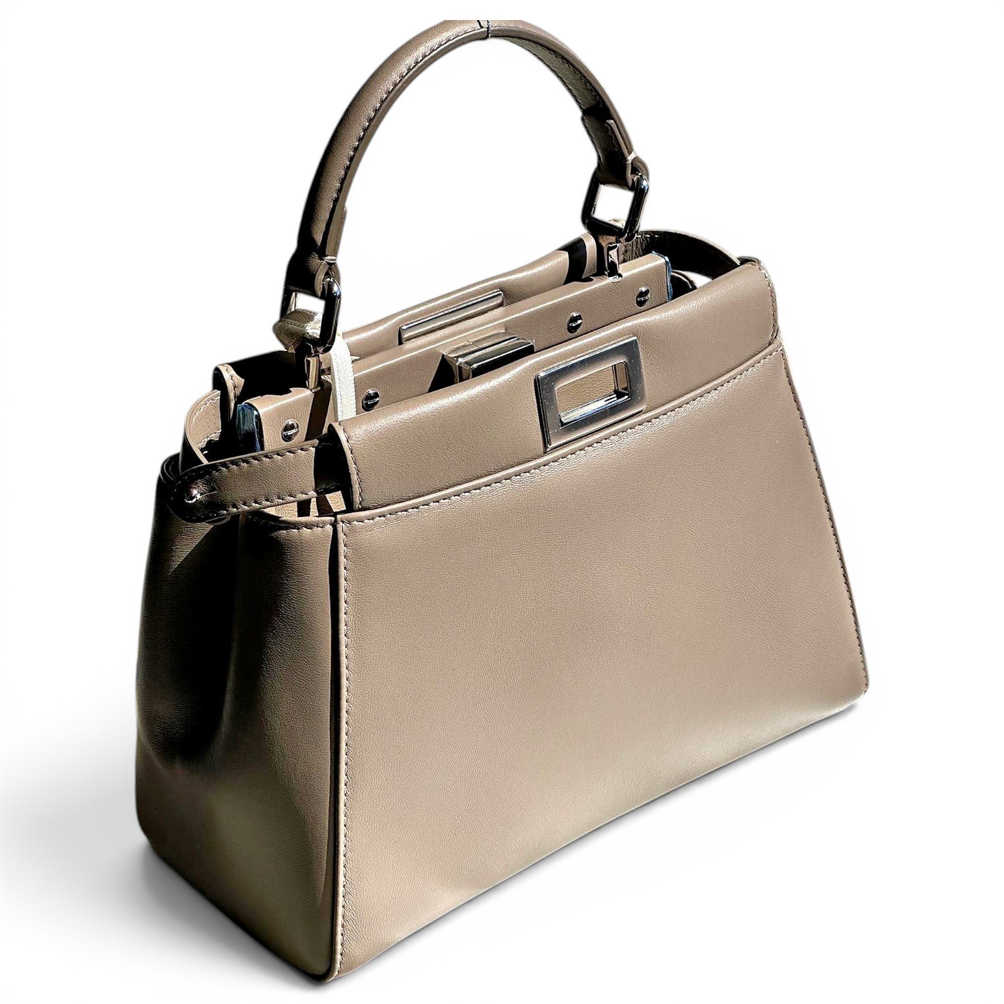 Peekaboo leather handbag