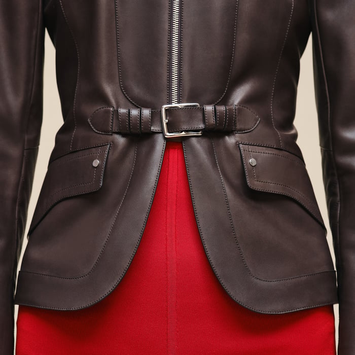 Marron Ébène Veste Équestre