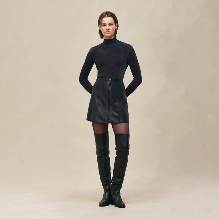 Bleu Pénombre Long-sleeve Sweater
