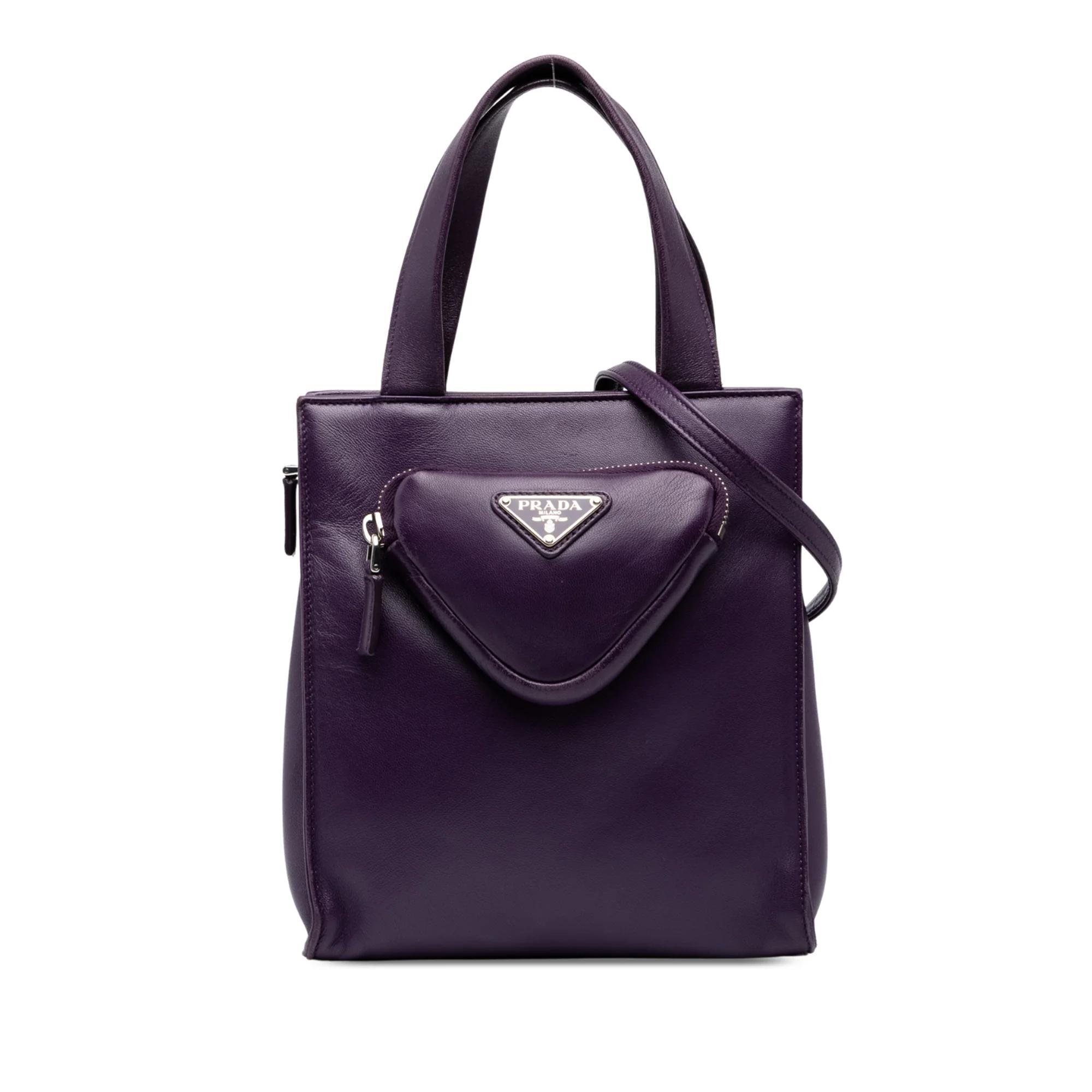 Prada Pocket leather handbag