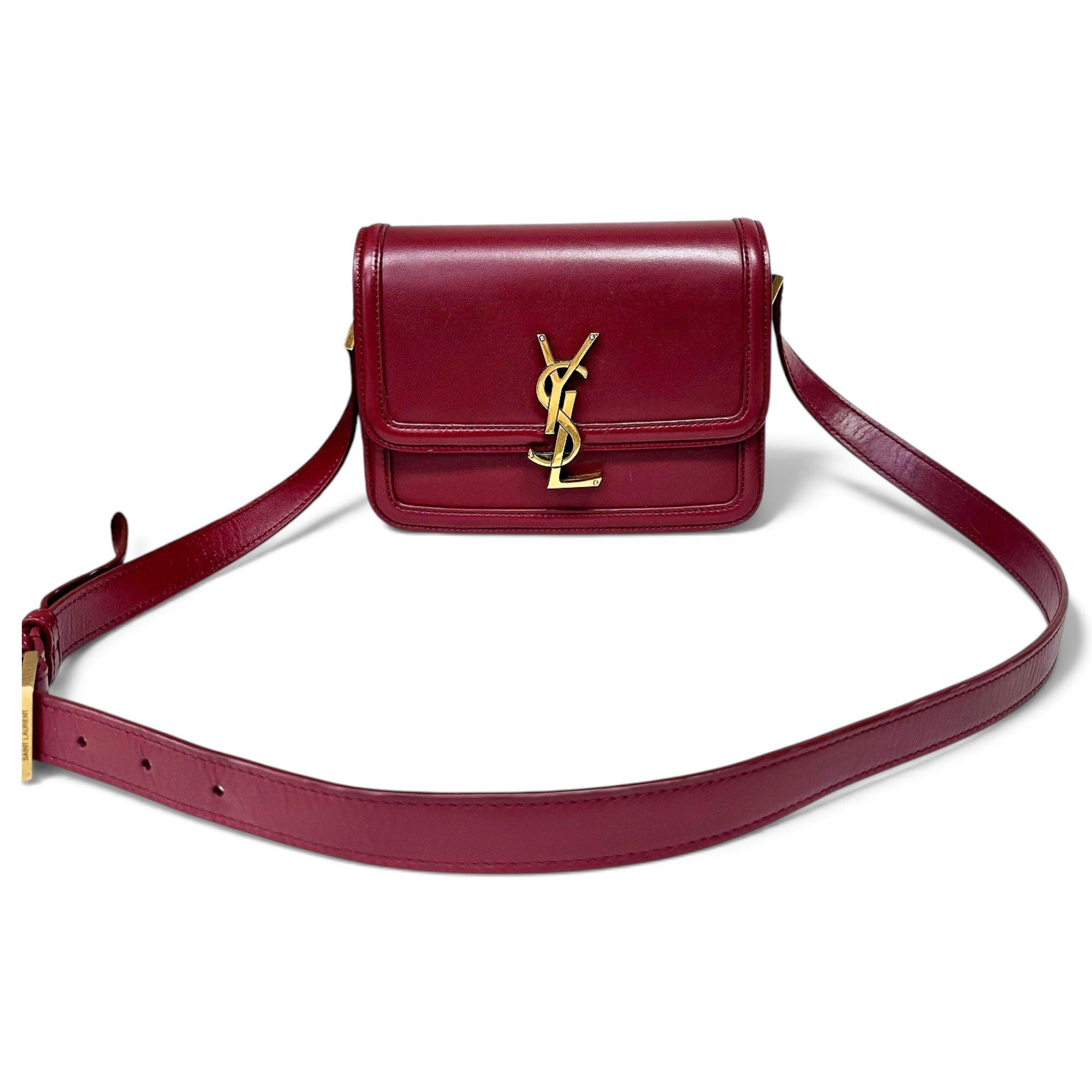 Solférino leather handbag