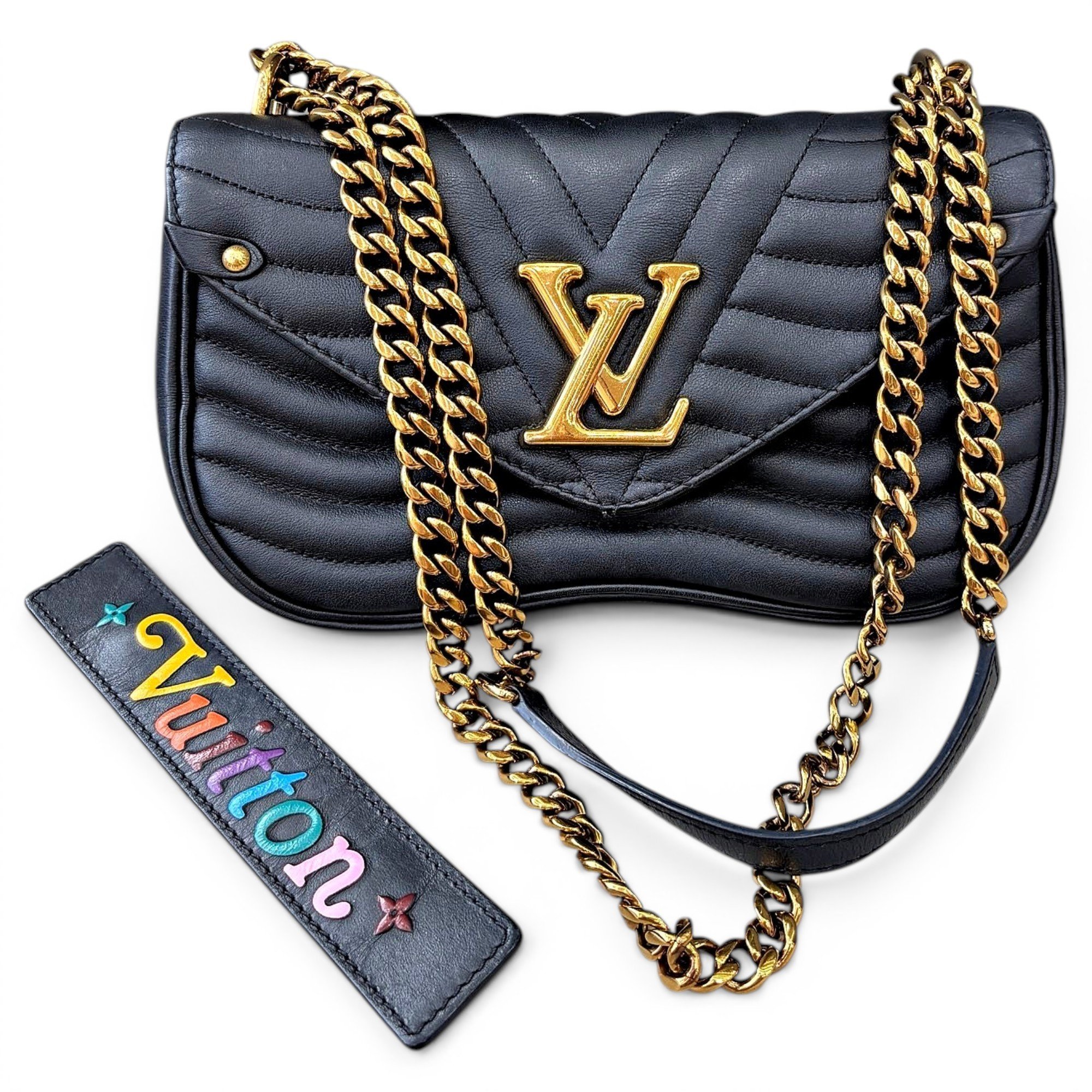 New Wave leather handbag