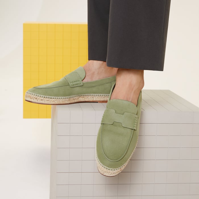 Vert Celadon Trip Espadrille
