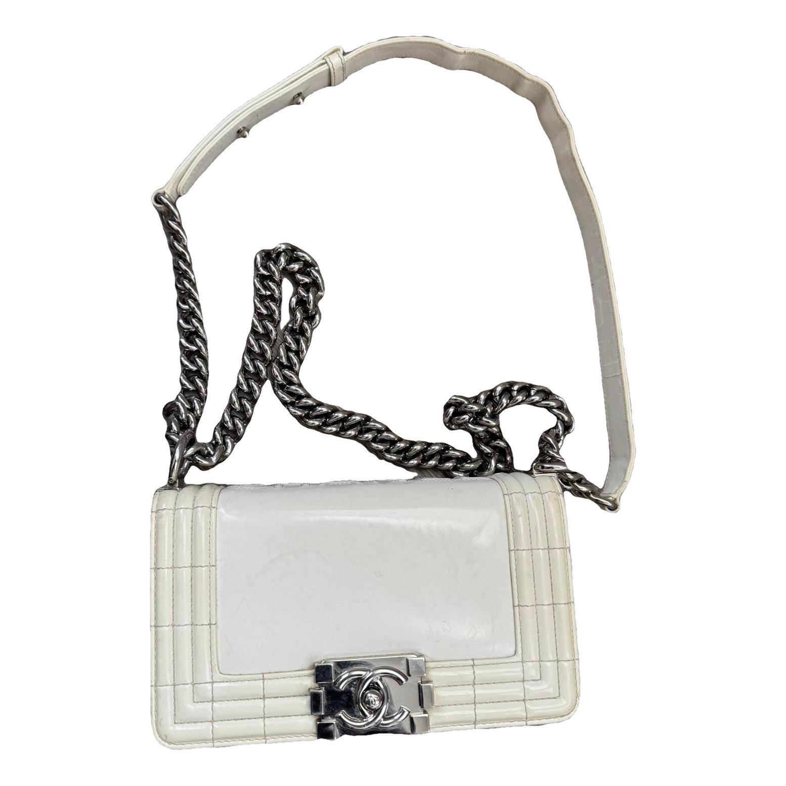 Boy patent leather crossbody bag