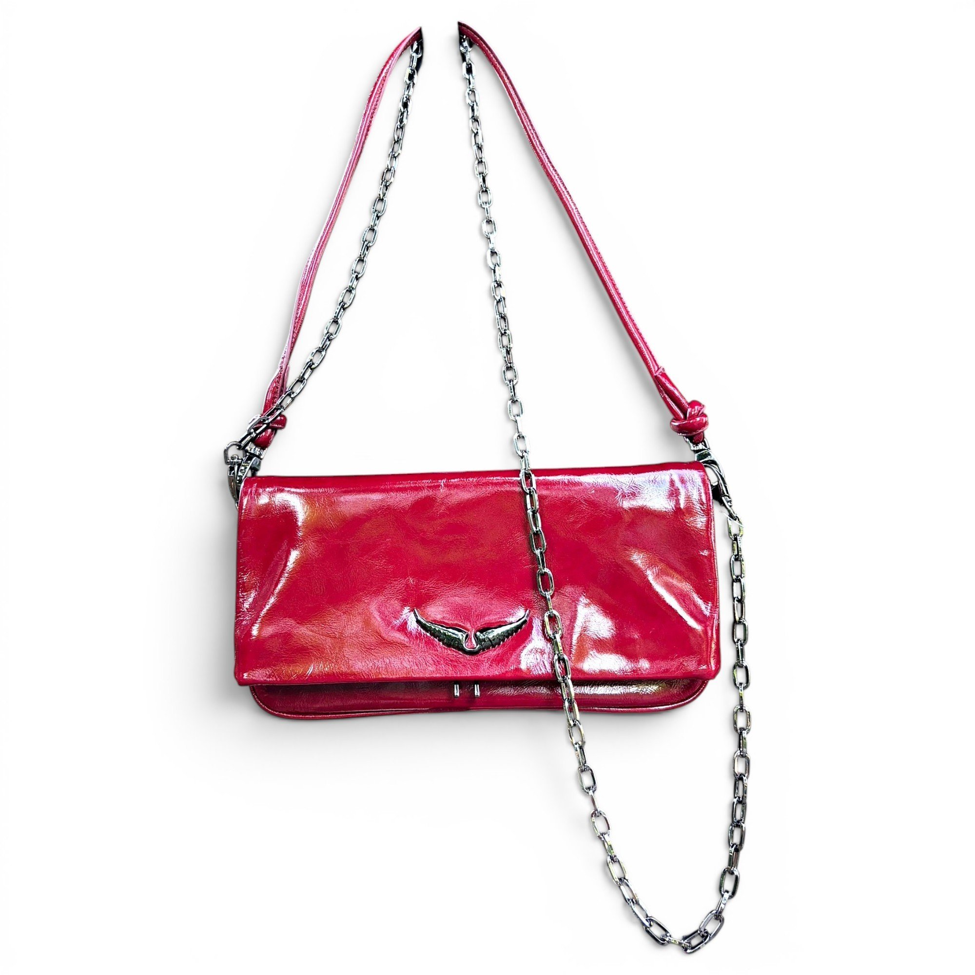 Rock patent leather crossbody bag